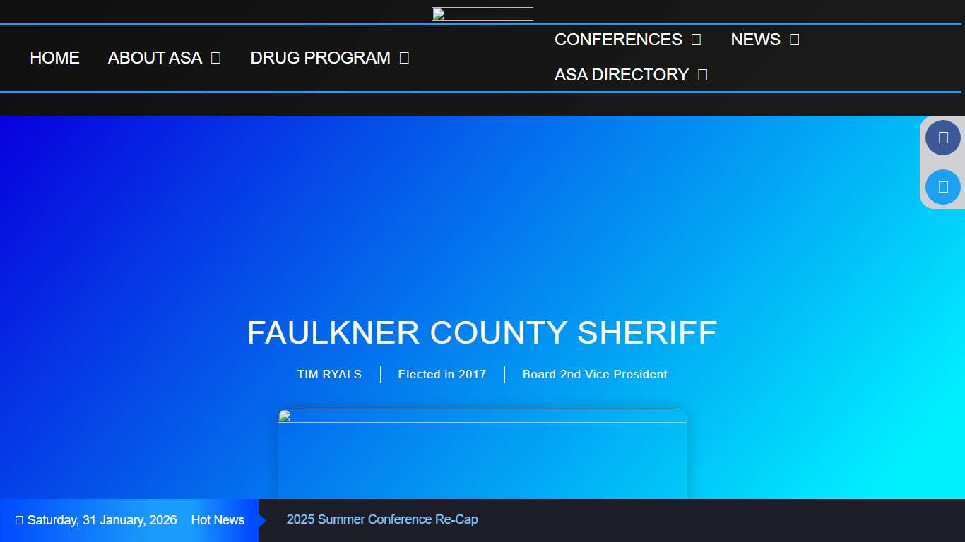 FAULKNER COUNTY SHERIFF – Arkansas Sheriff Association